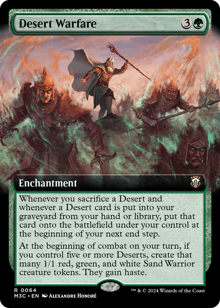 Desert Warfare (Extended Art) [Modern Horizons 3 Commander]