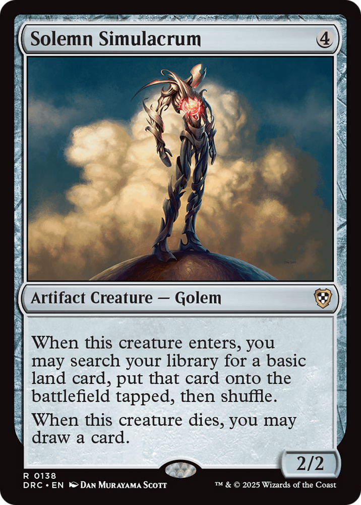 Solemn Simulacrum [Aetherdrift Commander]