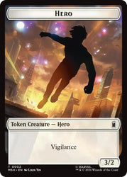Hero // Robot Villain Double-Sided Token [Marvel Super Heroes Tokens]
