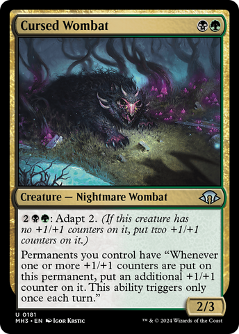 Cursed Wombat [Modern Horizons 3]