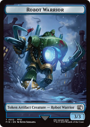Robot Warrior (0012) // Copy (0001) Double-Sided Token [FINAL FANTASY Tokens]