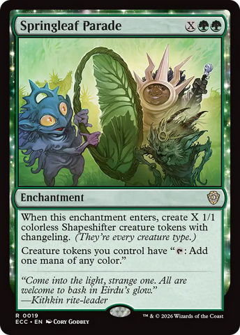 Springleaf Parade [Lorwyn Eclipsed Commander]