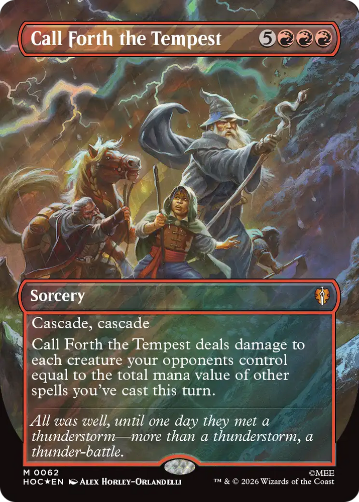 Call Forth the Tempest (Borderless) (Surge Foil) [The Hobbit: Eternal-Legal]