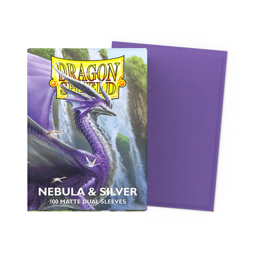 Dragon Shield Sleeves - Matte Dual [Nebula & Silver]