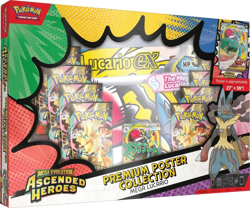 Pokemon Mega Evolution - Ascended Heroes Premium Poster Collection (Mega Lucario) [ME02.5]