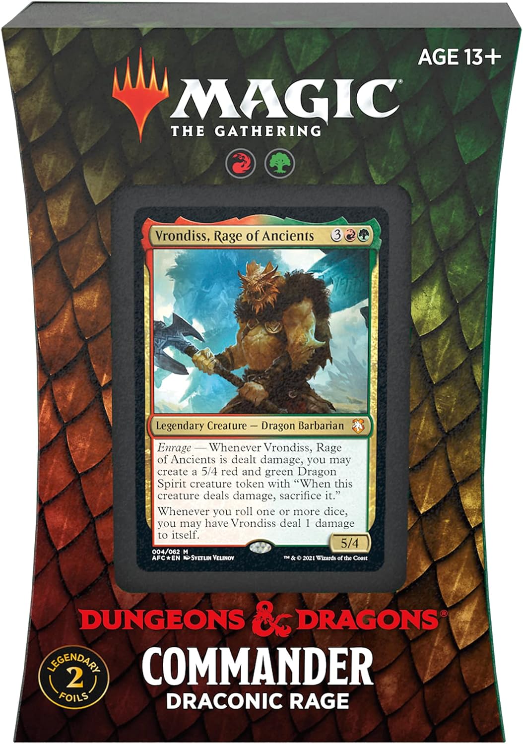 mtg commander deck draconic rage Adventures in the Forgotten Realms plastic packaging Draconic Rage | MTG Forgotten