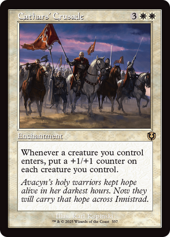 Cathars' Crusade (Retro Frame) [Innistrad Remastered]