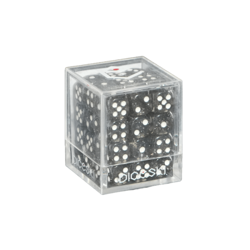 DICESKI 12mm D6 Dice Set - Chameleon [Black Translucent]