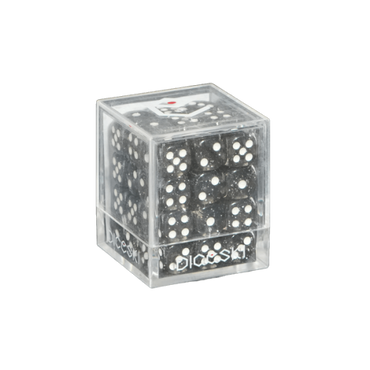 DICESKI 12mm D6 Dice Set - Chameleon [Black Translucent]
