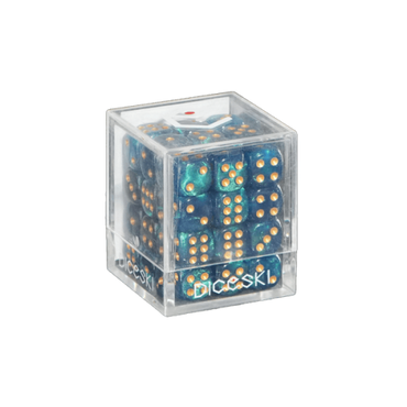 DICESKI 12mm D6 Dice Set - Gemini [Blue & Green]