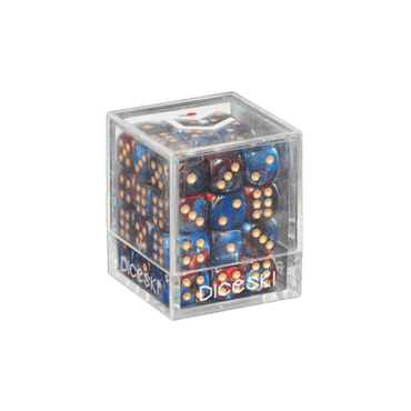 DICESKI 12mm D6 Dice Set - Gemini [Red & Blue]
