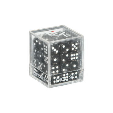 DICESKI 12mm D6 Dice Set - Translucent [Black]