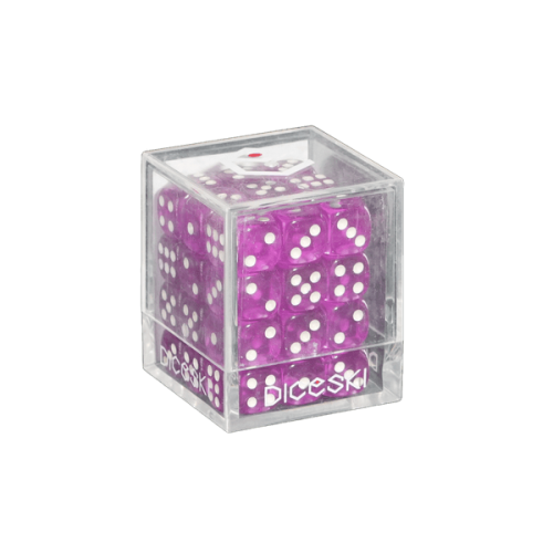 DICESKI 12mm D6 Dice Set - Translucent [Purple]