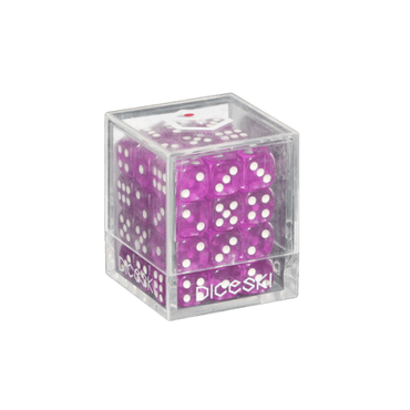 DICESKI 12mm D6 Dice Set - Translucent [Purple]