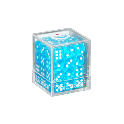 DICESKI 12mm D6 Dice Set - Translucent [Teal]