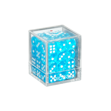 DICESKI 12mm D6 Dice Set - Translucent [Teal]