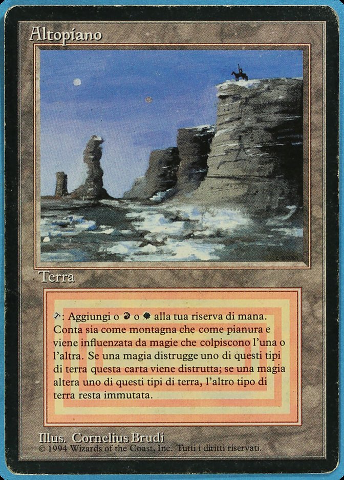 Plateau (Italian) [Revised Edition (Foreign Black Bordered)]