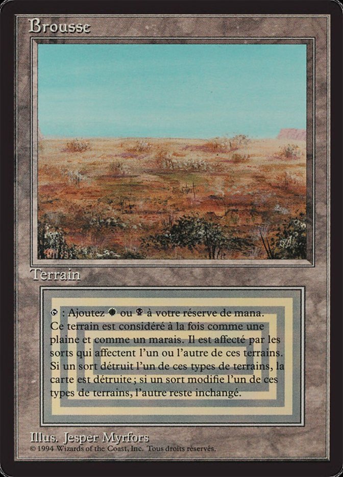 Scrubland (French) [Revised Edition (Foreign Black Bordered)]