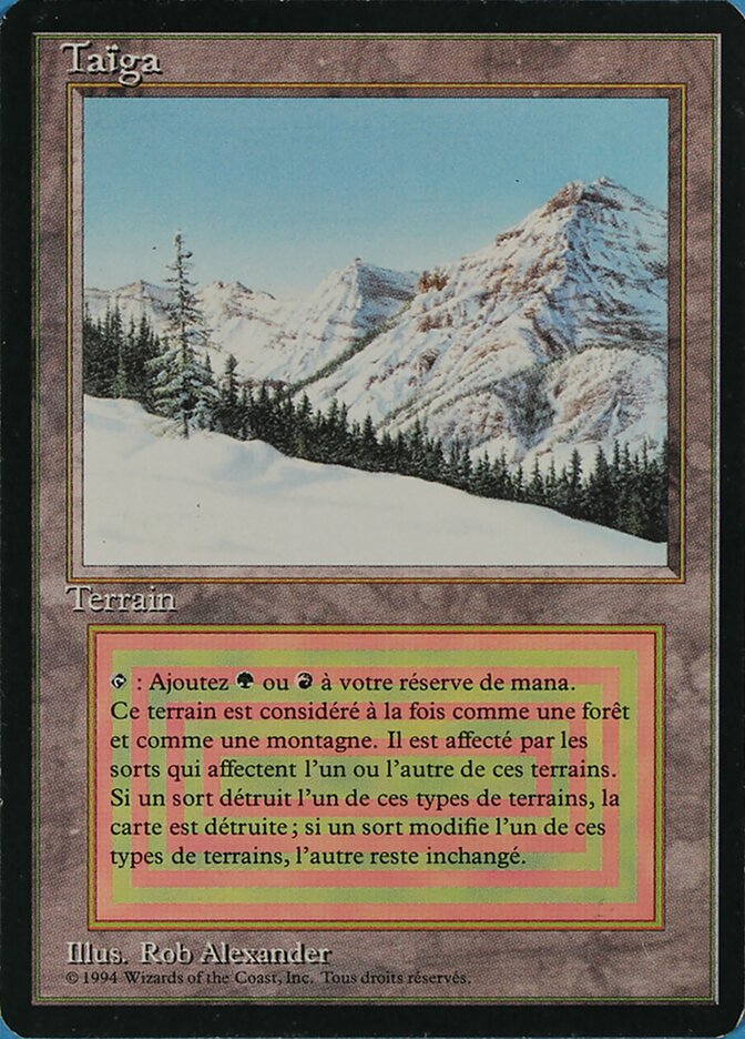 Taiga (French) [Revised Edition (Foreign Black Bordered)]