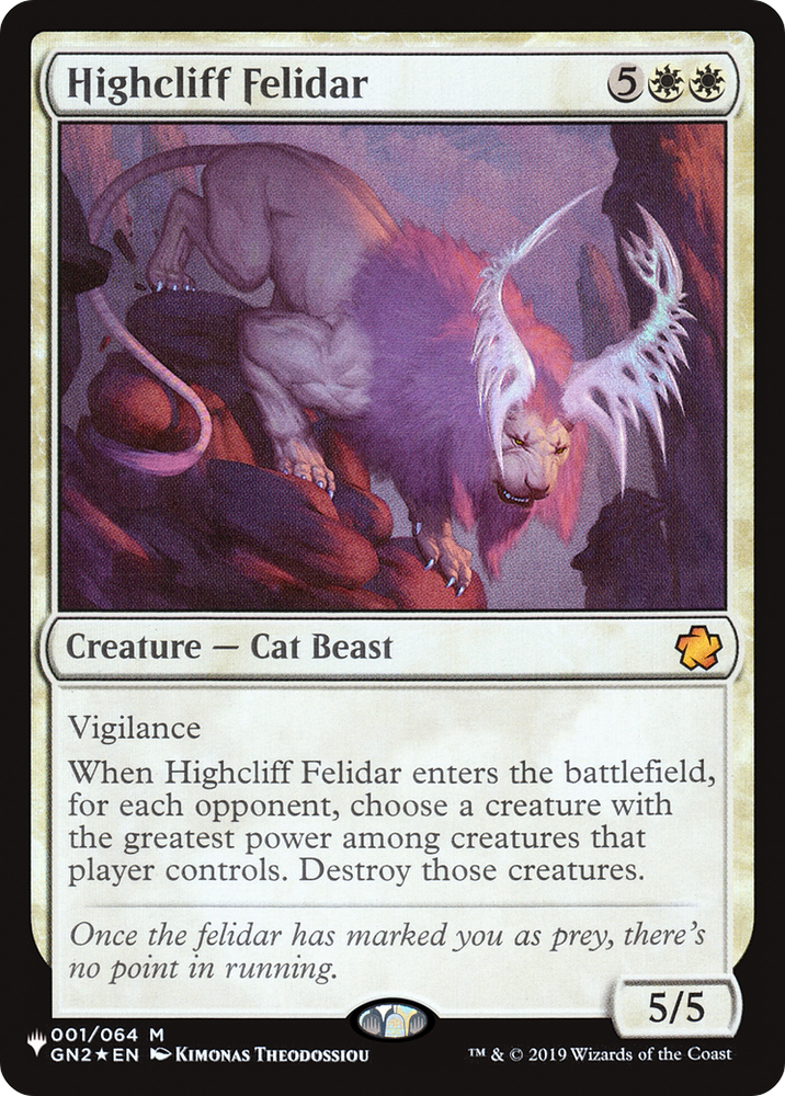 Highcliff Felidar [The List]