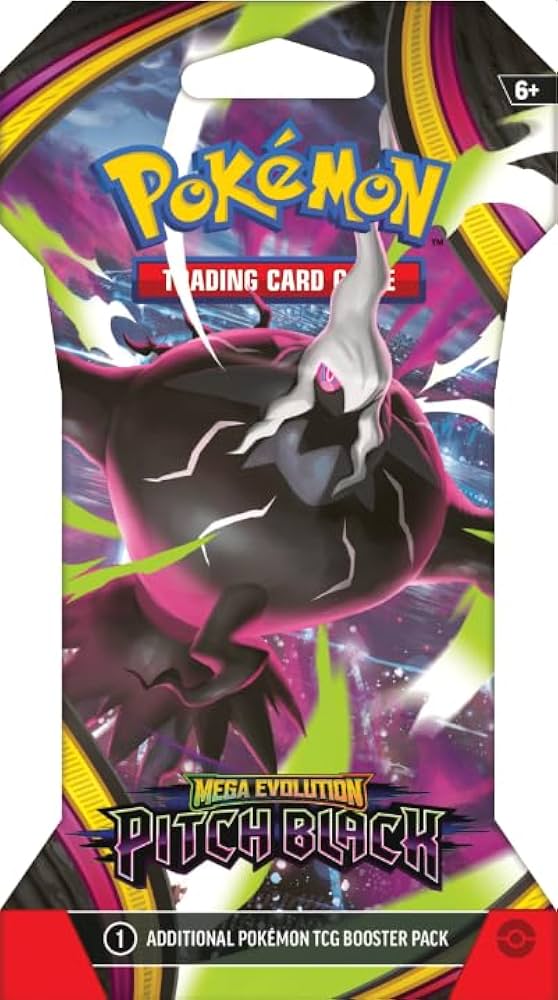 Pokemon Mega Evolution - Pitch Black Booster Pack Sleeve [ME05]