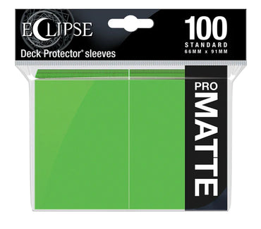 Ultra Pro Eclipse Matte Standard Deck Protector Sleeves [Lime Green]