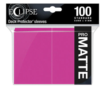 Ultra Pro Eclipse Matte Standard Deck Protector Sleeves [Hot Pink]