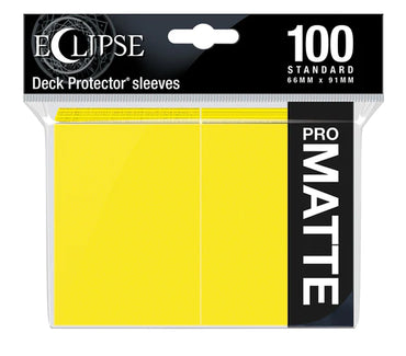 Ultra Pro Eclipse Matte Standard Deck Protector Sleeves [Lemon Yellow]
