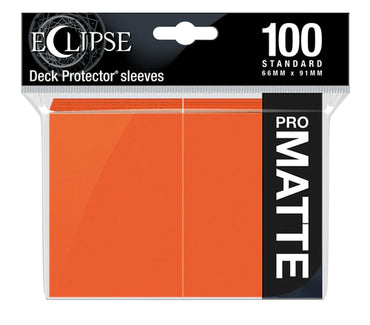 Ultra Pro Eclipse Matte Standard Deck Protector Sleeves [Pumpkin Orange]