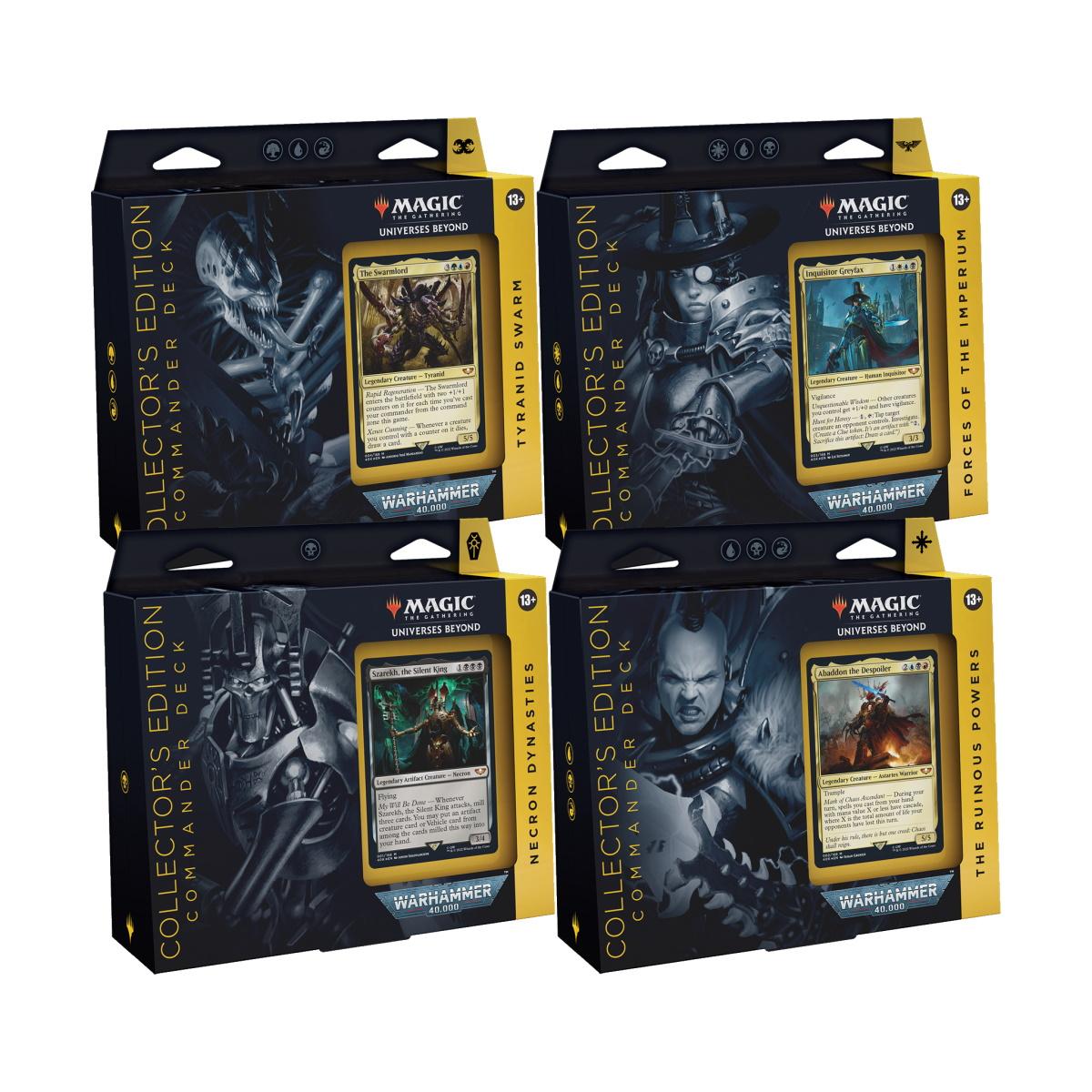Warhammer 40,000 Collector's Edition Commander Deck - Set of Four | One MTG