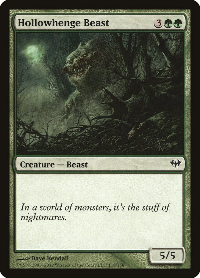 Hollowhenge Beast [Dark Ascension] | One MTG