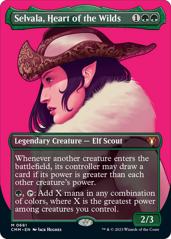 Selvala, Heart of the Wilds (Borderless Profile) [Commander Masters]