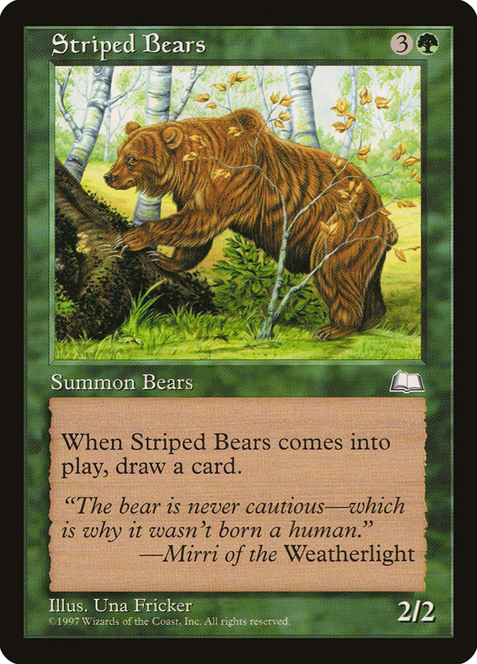 Striped Bears [Weatherlight] | One MTG