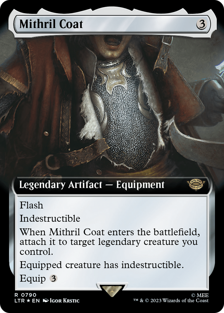 Mithril Coat (Extended Art) (Surge Foil) [The Lord of the Rings: Tales of Middle-Earth] | One MTG