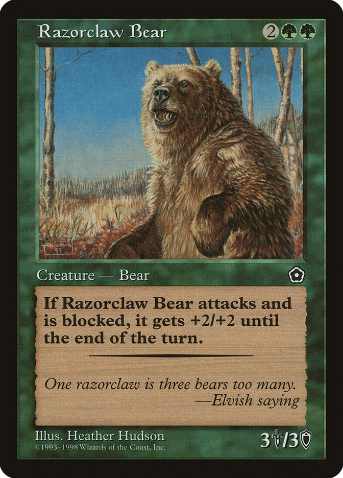 Razorclaw Bear [Portal Second Age] | One MTG