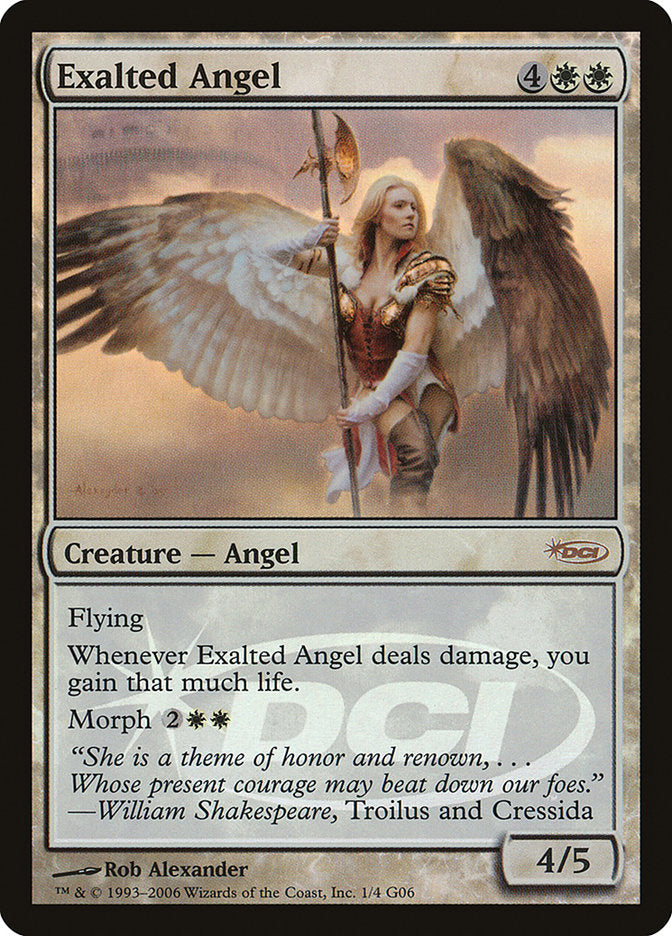 Exalted Angel [Judge Gift Cards 2006] | One MTG