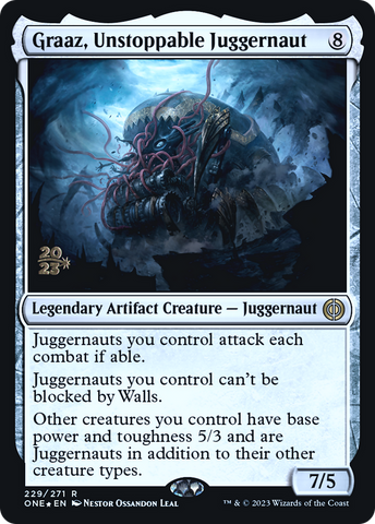 Graaz, Unstoppable Juggernaut [Phyrexia: All Will Be One Prerelease Promos]