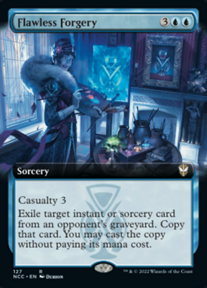 Flawless Forgery (Extended Art) [Streets of New Capenna Commander]