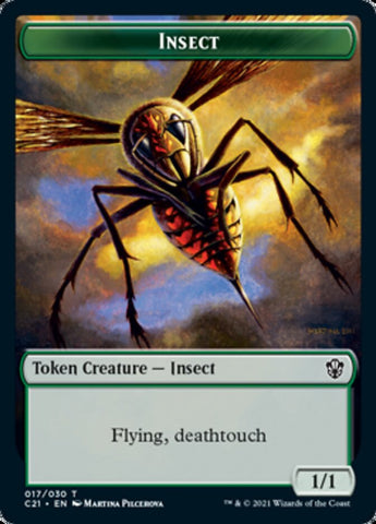 Beast (011) // Insect Double-Sided Token [Commander 2021 Tokens]