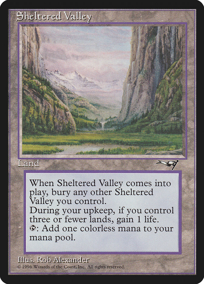 Sheltered Valley [Alliances] | One MTG