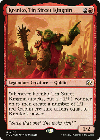 Krenko, Tin Street Kingpin [March of the Machine Commander]