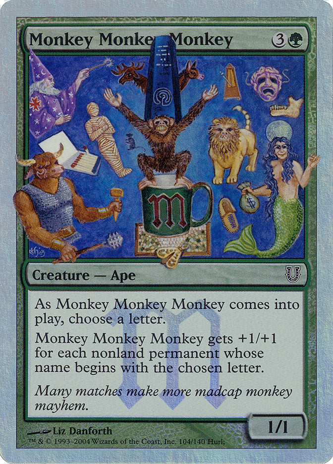 Monkey Monkey Monkey (Alternate Foil) [Unhinged] | One MTG