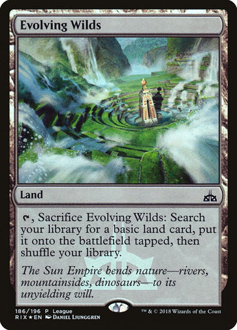 Evolving Wilds (League) [Rivals of Ixalan Promos]