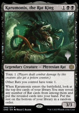 Karumonix, the Rat King (Promo Pack) [Phyrexia: All Will Be One Promos]