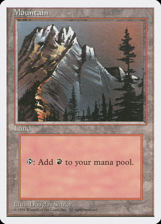 Mountain (Snow Top / Highest Point on Left) [Fourth Edition] | One MTG