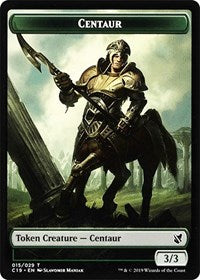 Centaur // Egg Double-Sided Token [Commander 2019 Tokens]