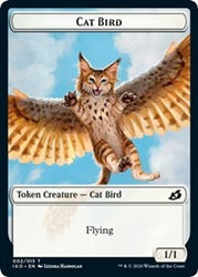 Cat Bird // Human Soldier (004) Double-Sided Token [Ikoria: Lair of Behemoths Tokens]