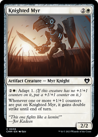 Knighted Myr [Commander Masters]