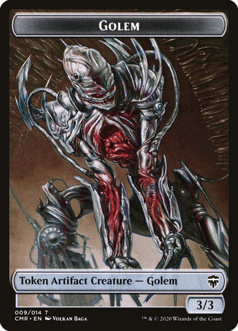 Golem // Thrull Double-Sided Token [Commander Legends Tokens]