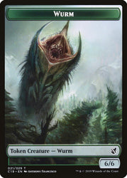 Beast (014) // Wurm Double-Sided Token [Commander 2019 Tokens]